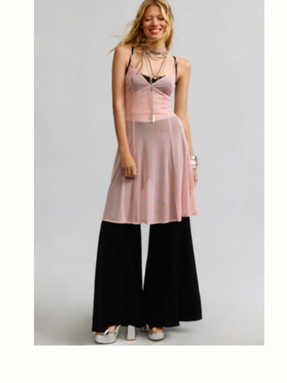 Anthropologie Rose Dust Slip Dress